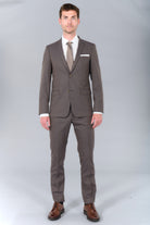 Veste de costume ajustée et stretch motif subtile Jerem, simple boutonnage