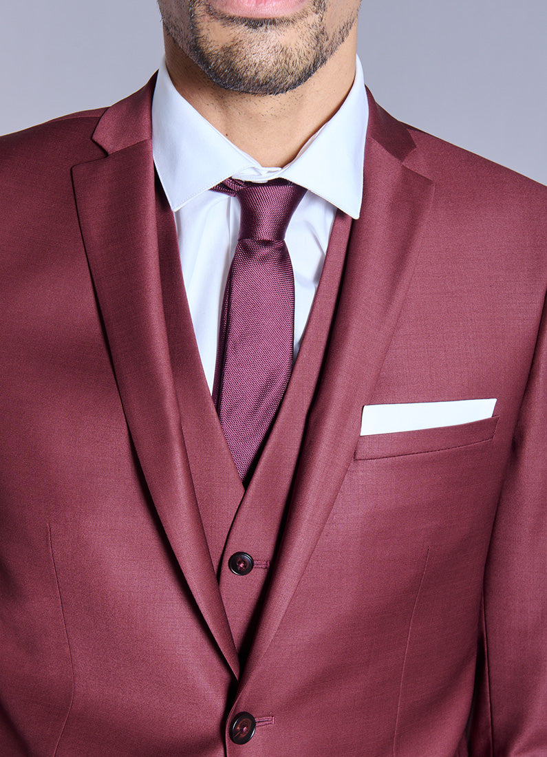 Veste de costume ajustée et bi-stretch en laine mélangée Jerem, entièrement doublée