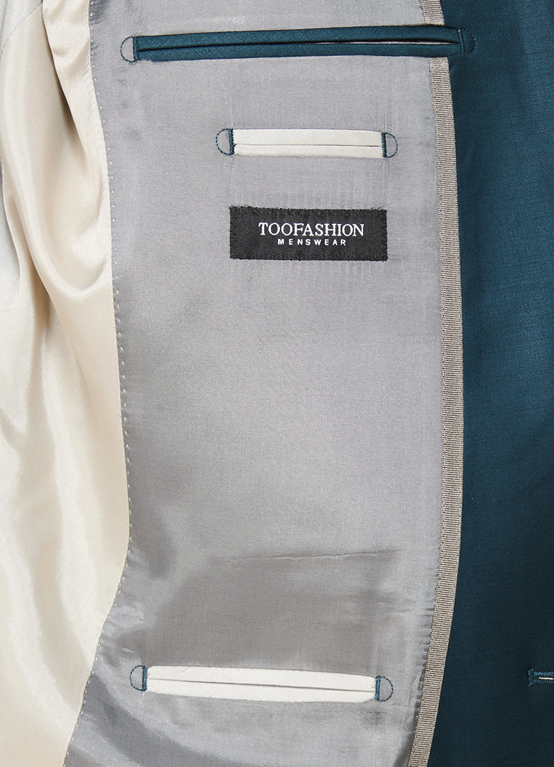 Laine mélangée — Veste de costume ajustée et bi-stretch Jerem, coupe ajustée, entièrement doublée