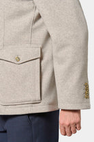 Maille effet drap de laine — Veste de ville poches Jerem, double fente d'aisance, coupe ajustée