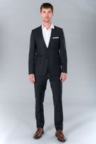 Veste de costume ajustée et bi-stretch Jerem, fente d'aisance au dos, coupe ajustée