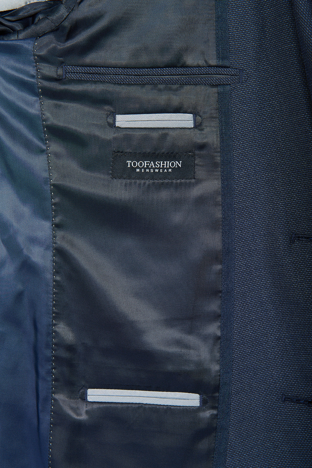 Veste de costume ajustée et stretch motif subtile Jerem, entièrement doublée, simple boutonnage