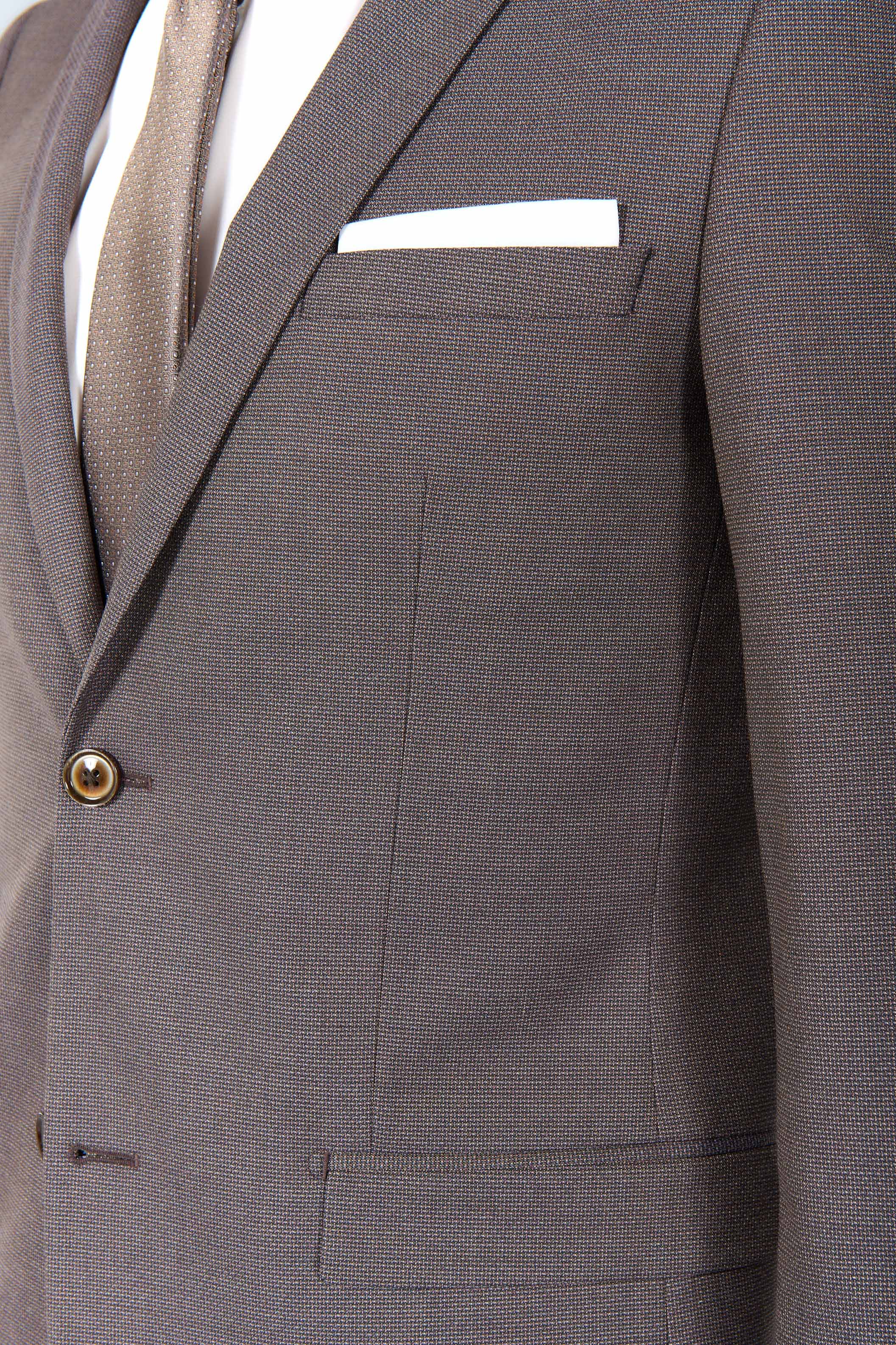 Veste de costume ajustée et stretch motif subtile Jerem, boutons de poignet