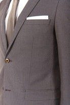 Veste de costume ajustée et stretch motif subtile Jerem, boutons de poignet