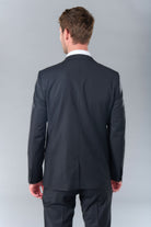 Veste de costume ajustée et bi-stretch, laine mélangée Jerem, entièrement doublée, simple boutonnage