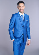 Veste de costume ajustée et bi-stretch, laine mélangée Jerem, simple boutonnage