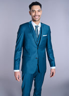Veste de costume ajustée et bi-stretch Jerem, boutons de poignet