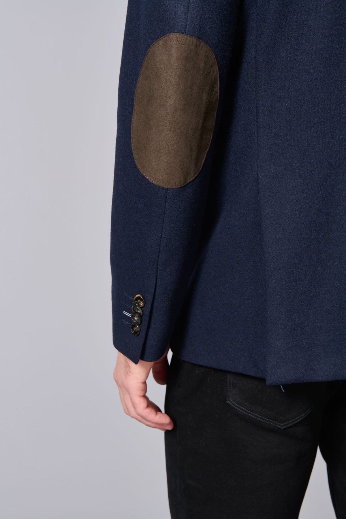 Veste, laine brossée et plastron amovible en suédine Jerem, entièrement doublée