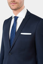 Laine vierge vitale Barberis Canonico — Veste de costume Jerem, poche poitrine, simple boutonnage