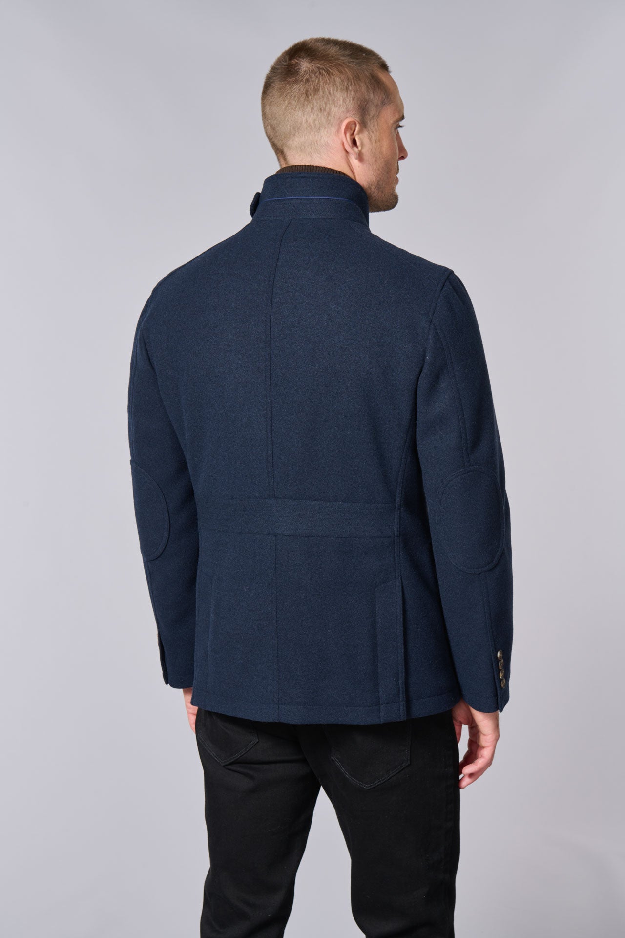 Veste de ville poches et plastron amovible Jerem, simple boutonnage, double fente d'aisance vue 11
